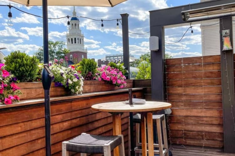 One of the nicest rooftop restaurants in Boston.