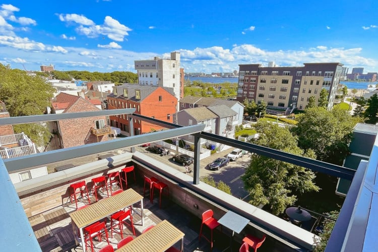 One of the top rooftop restaurants in Boston.