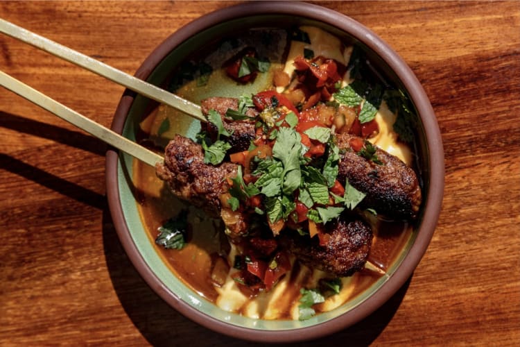 Try the chorizo skewers at this rooftop restaurants in Los Angeles