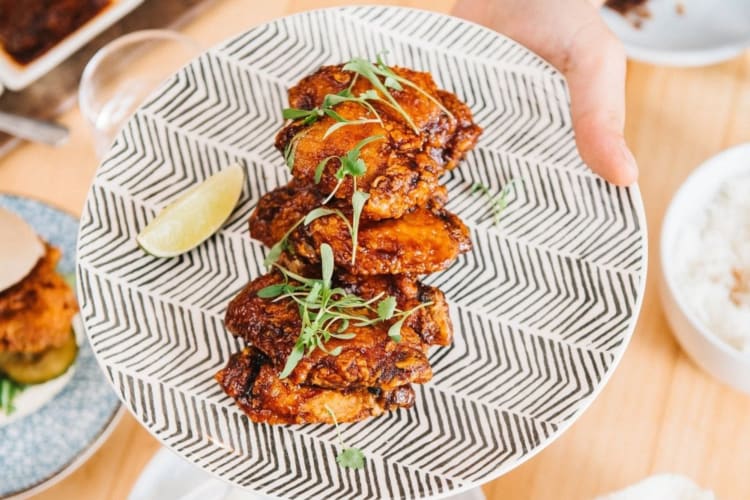 Award-winning signature wings from local restaurant in Santa Barbara