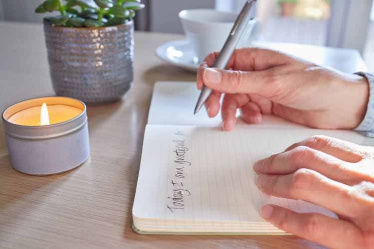 Being grateful is a nouturing self-care activity