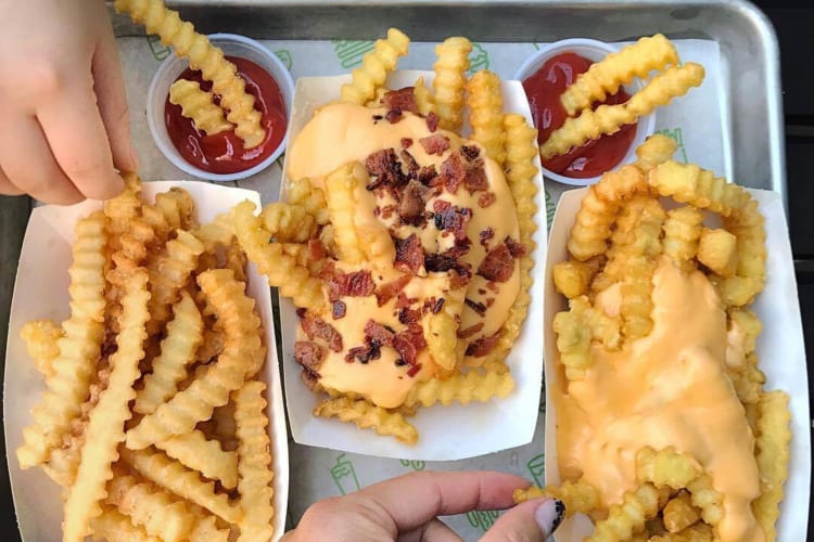 Topped fries are a popular option on the Shake Shack secret menu