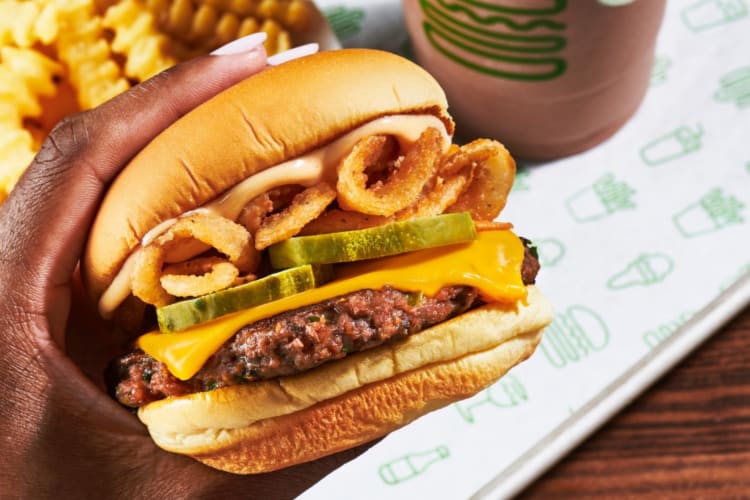 Try a ShackBurger with onions from the Shake Shack secret menu