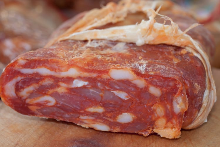 Soppressata close-up