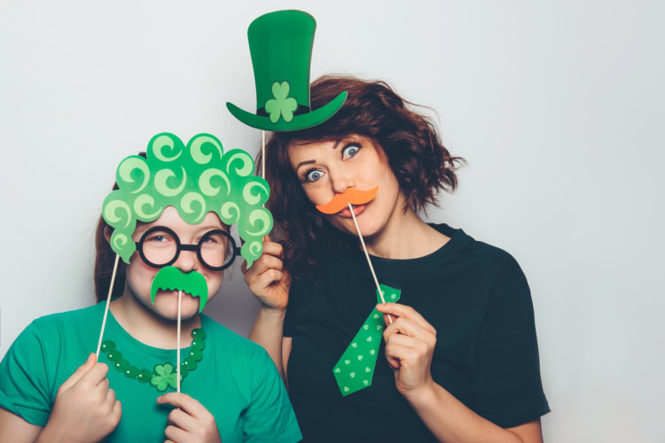 Set a photo booth for your St. Patrick's Day party