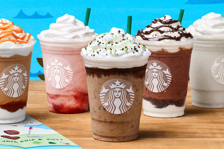 Starbucks créme frappuccinos