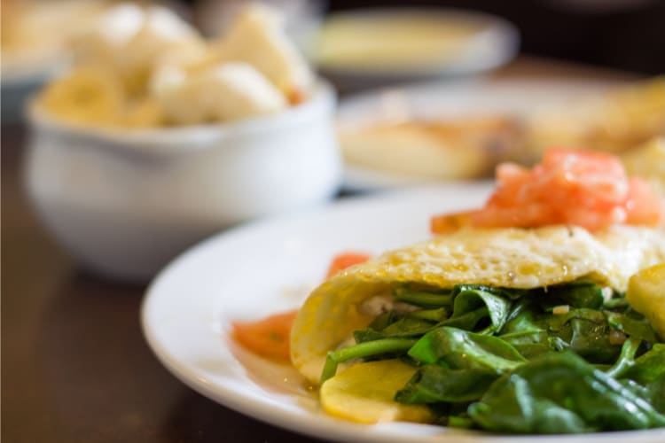 Eggs Florentine breakfast