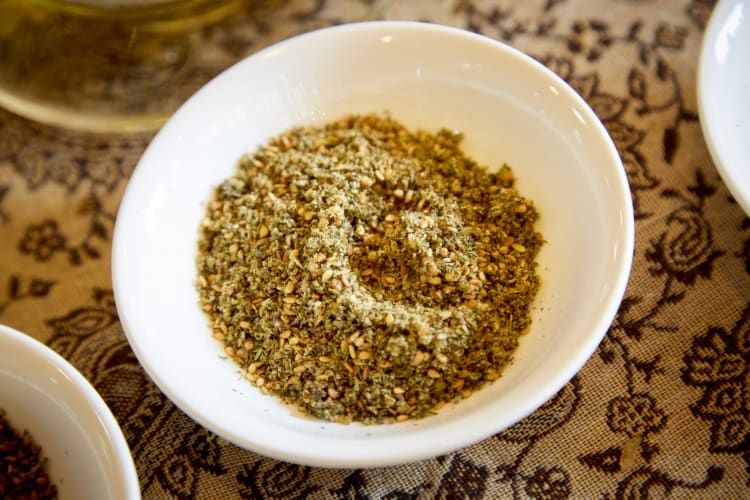 Za'atar served in a bowl