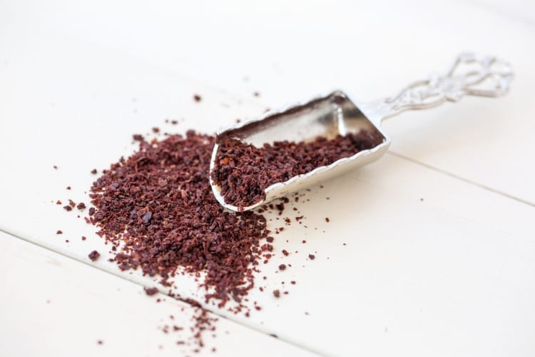 Sumac berris and spice are both edible