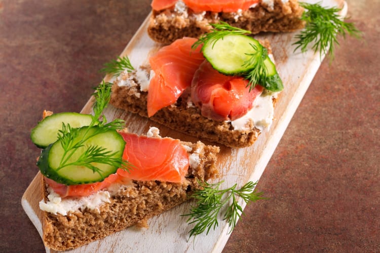 Gravad lax is a classic Swedish food