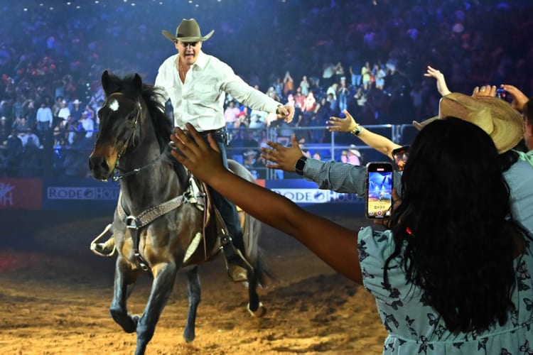 Visiting a rodeo is a fun team building activity in Houston