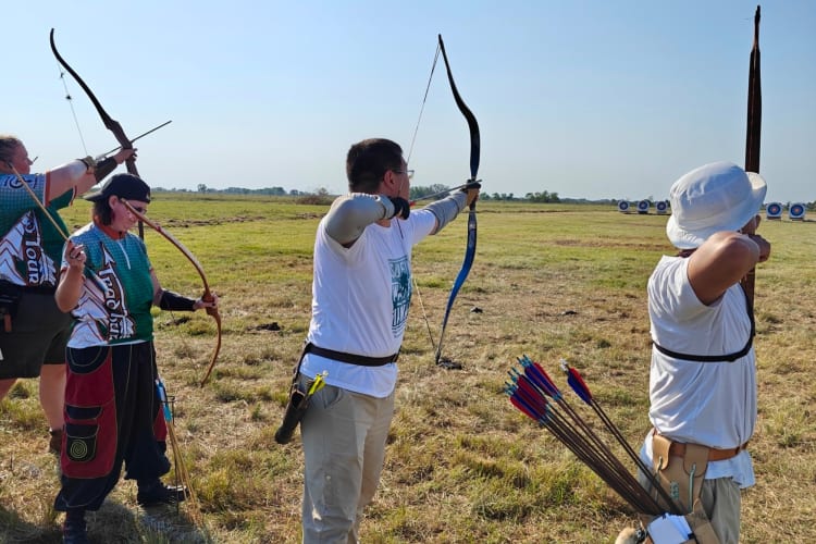Archery is a fun team building activity in Houston