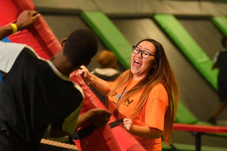 Spending a day at Flip N' Fun is one of the unique team building activities in Houston