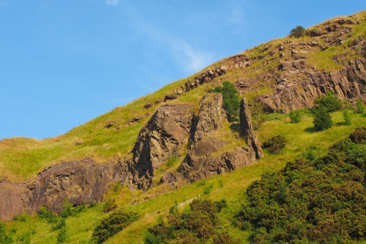 Climbing Arthur's seat is a fun team building activity in Edinburgh.