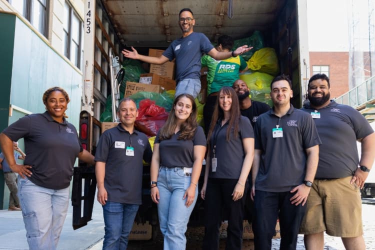 coworkers volunteering in nyc