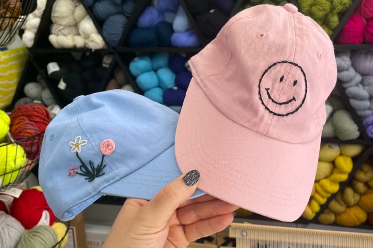 Embroidery is  a calming team building idea in NYC