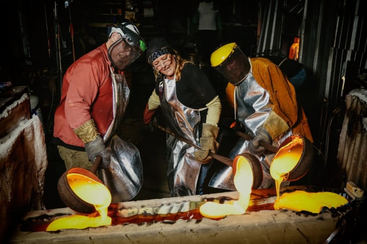 Glass blowing makes an unforgettable team building activity in Tampa