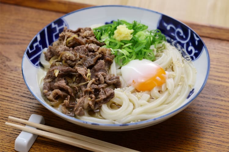 Udon is a traditional Tokyo food