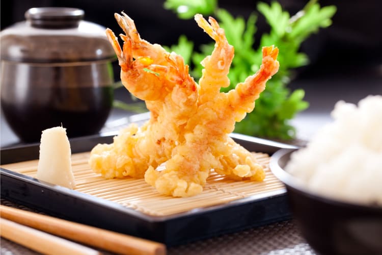 Tempura is a popular Tokyo food