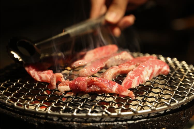 Yakiniku in barbecue