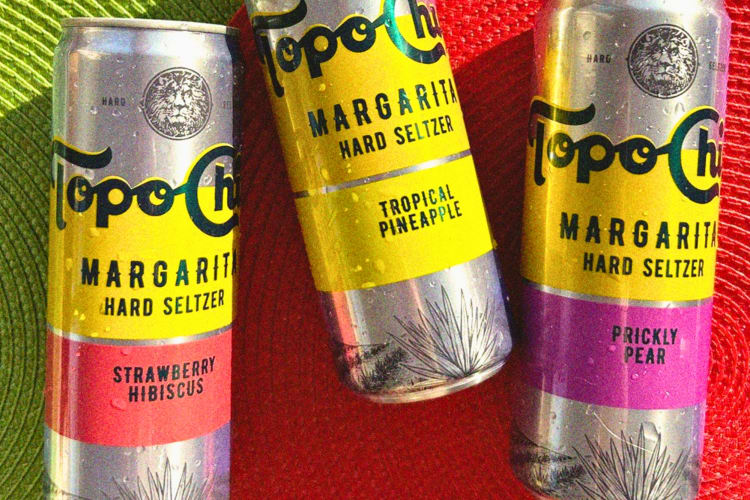 Strawberry Hibiscus Margarita Topo Chico