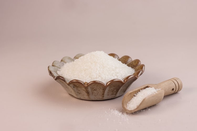 Sanding sugar is a type of sugar that has large particles