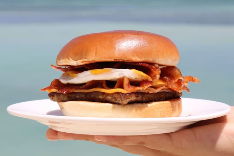This breakfast burger from Wendy's helps make it unhealthiest fast food chains.