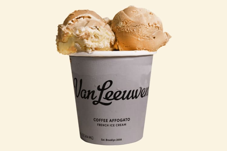 Coffee Affogato is a popular Van Leeuwen ice cream flavor