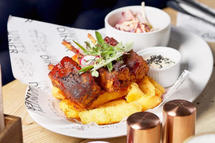 Enjoy some ribs with a twist at this vegan restaurant in London