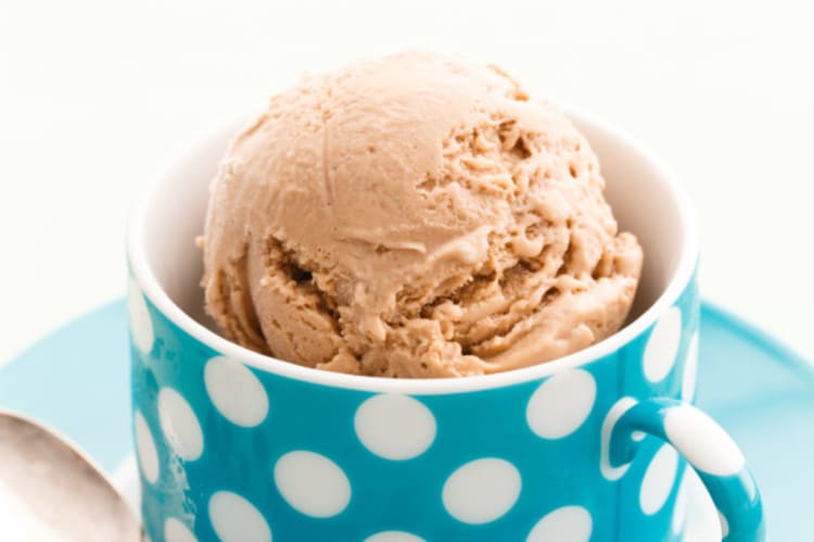 vietnamese iced coffee ice cream is a cold and creamy asian dessert