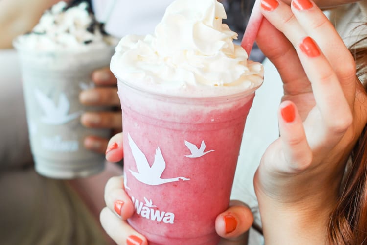 Milkshake served with whipped cream