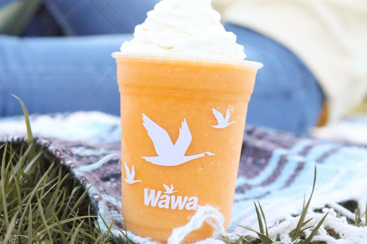 Fang-o mango smoothie is a halloween treat from Wawa's secret menu