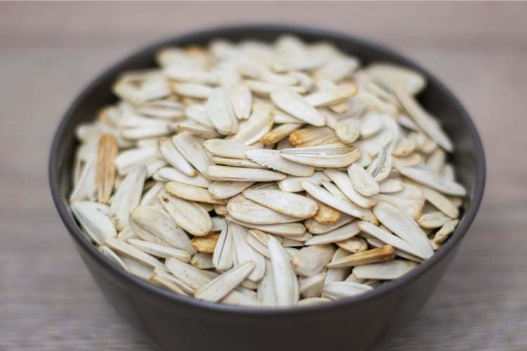 A bowl of pumpkin seeds