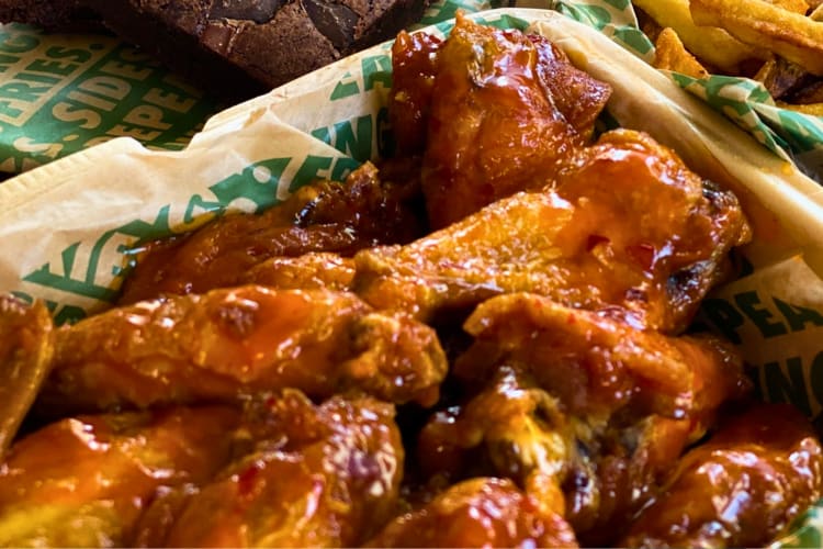 Mango habanero wings 