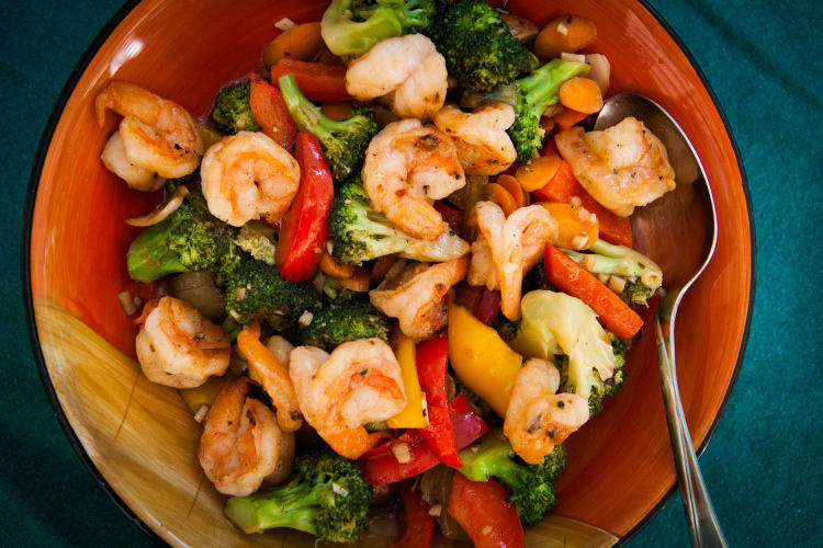 shrimp stir fry