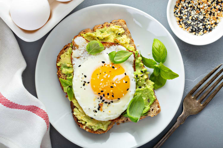 avocado and egg toast