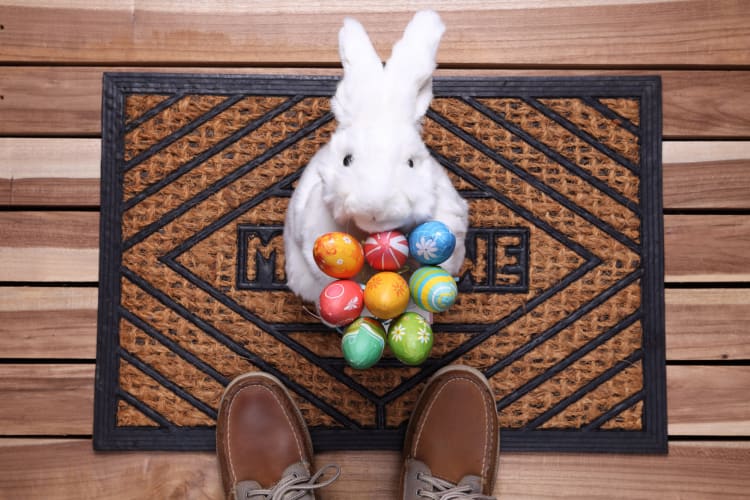 Easter Sunday selfie frame, Egg Hunt decoration, Neighborhood