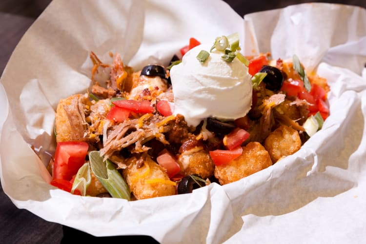 tater tot nachos, an iconic Portland food