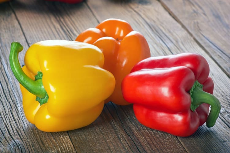 Sweet peppers are vibrant in color, mild in heat and sweet in flavor.