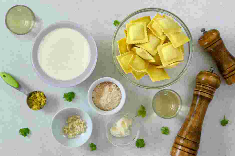 Lobster Ravioli Sauce Recipe: Gather all ingredients and bring a 