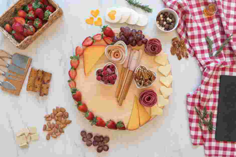 Date Night Charcuterie Board Recipe: Slice mozzarella cheese into rounds.