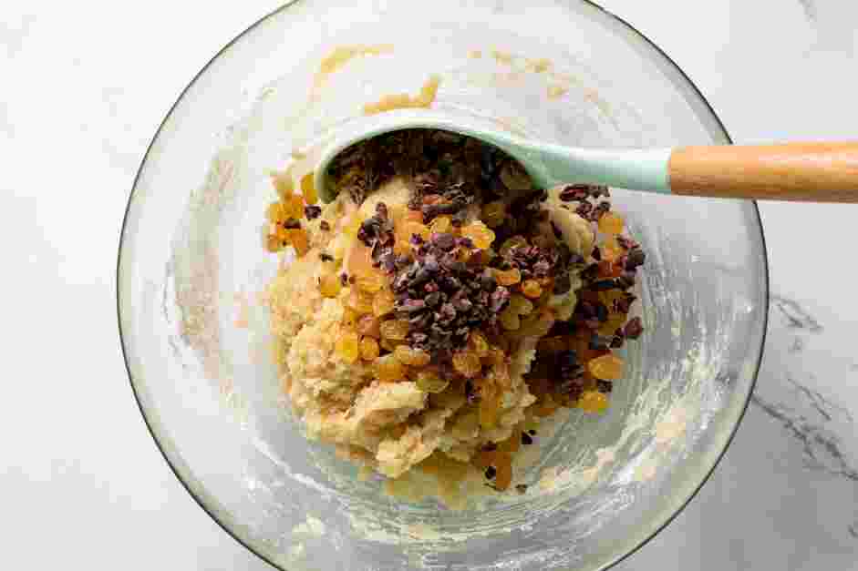 Vegan Cookie Dough Recipe: Add the flour slowly, mixing until combined.