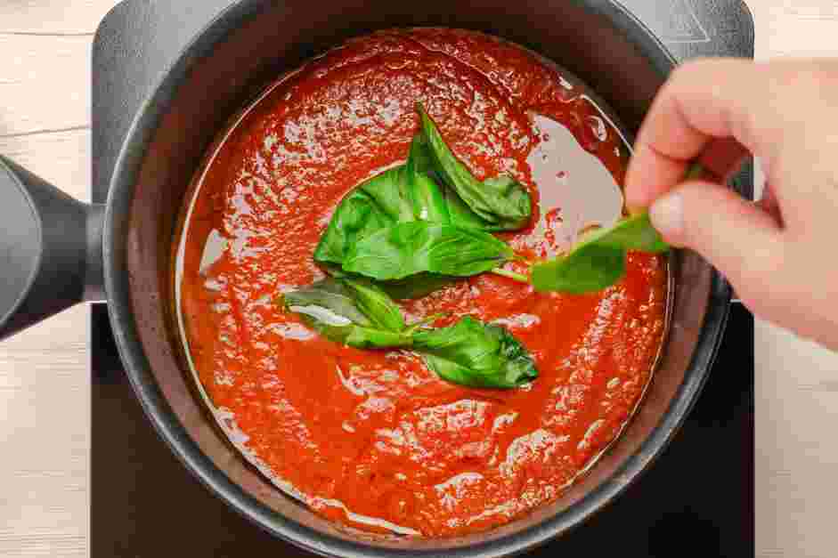 Penne Pomodoro Recipe: Cover and cook for 10 minutes over medium-low heat, stirring occasionally.