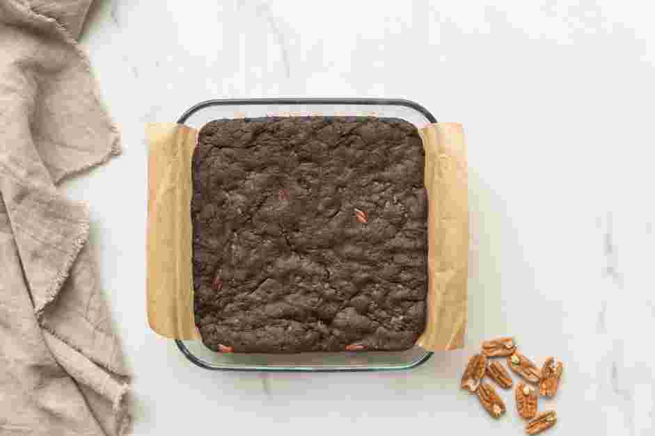 Sweet Potato Brownies Recipe: Bake on the center oven rack for 23 minutes.