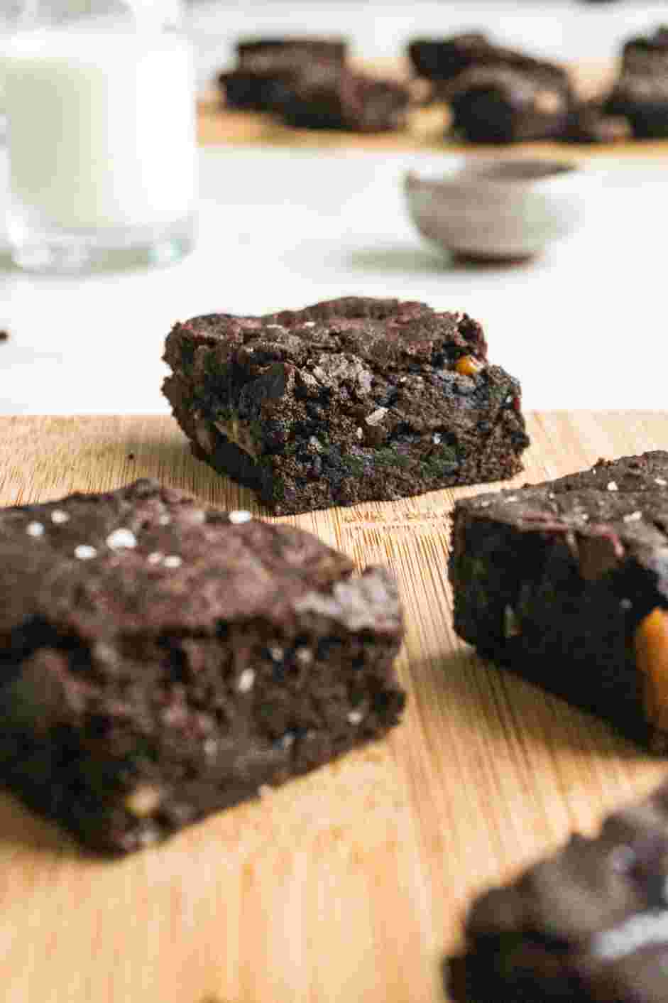 Sweet Potato Brownies Recipe: Let cool completely and cut into 9 squares.