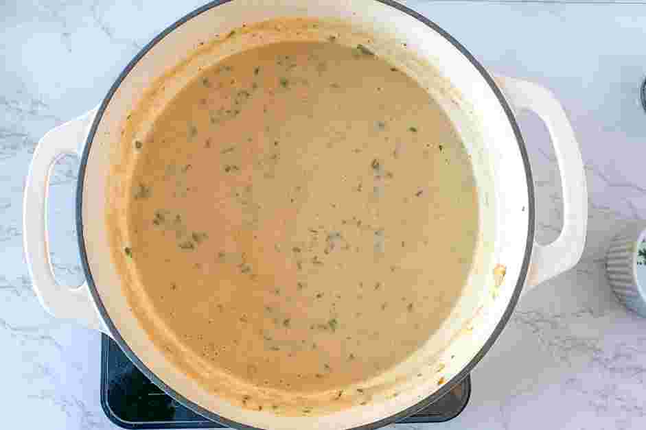 Vegan Potato Soup Recipe: Remove the bay leaves.