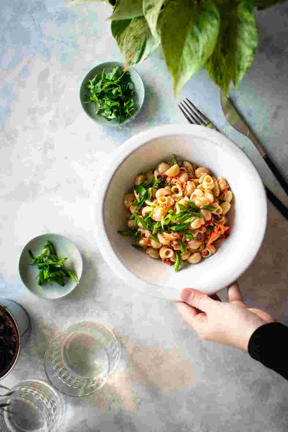 Hawaiian Mac Salad Recipe: Cover the bowl and refrigerate at least 2 hours.