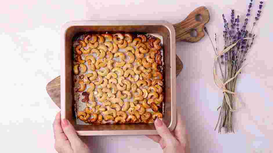 Honey Roasted Cashews Recipe: Roast in the oven for 8 minutes, or until golden brown.