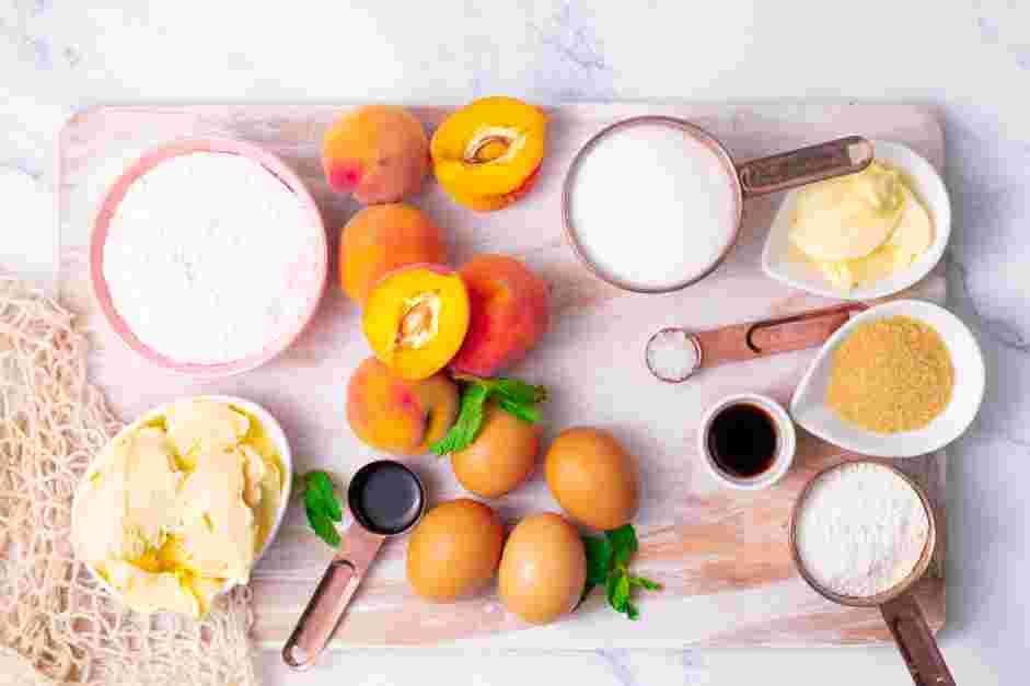 Peach Cobbler Pound Cake Recipe: Preheat the oven to 350°F.