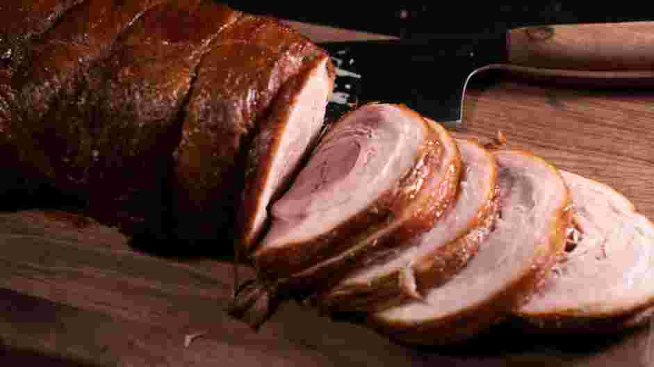 Chashu Pork Recipe: Remove pork from the pot and let cool for about 20 minutes before carving into thin slices.